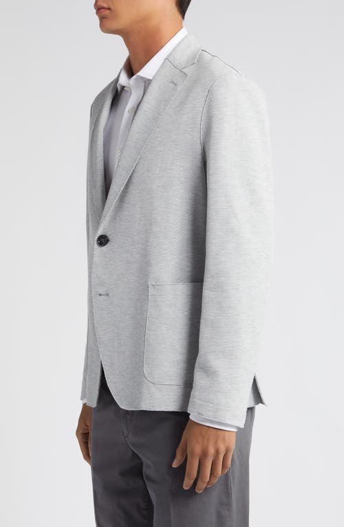 Shop Hugo Boss Boss Hanry Heathered Cotton Blend Sport Coat In Medium Grey