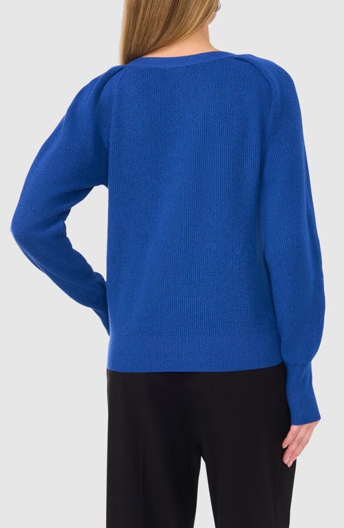 Halogenr Halogen(r) Raglan Rib Sweater In Blue Dusk