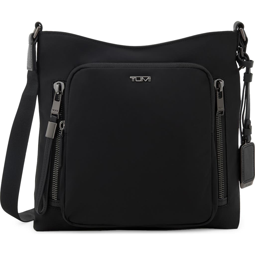 Tumi Nylon Voyageur Tyler Cross-body Bag In Black/gunmetal