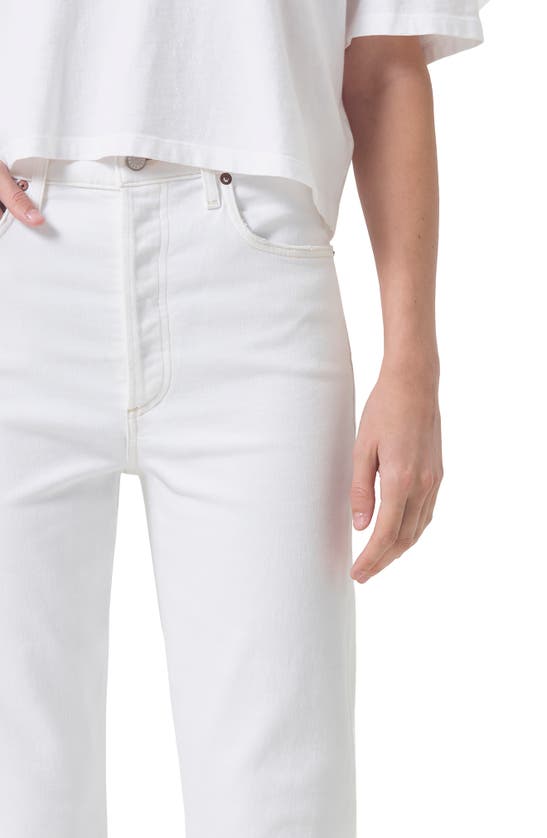 Shop Agolde '90s Pinch High Waist Straight Leg Organic Cotton Jeans In Marshmallow