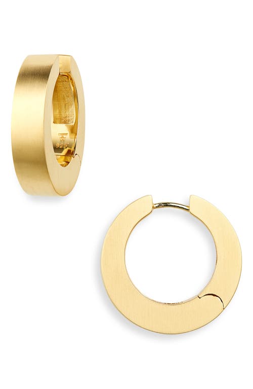 Tom Wood Arch Hoop Earrings in Sterling Silver /9K Gold