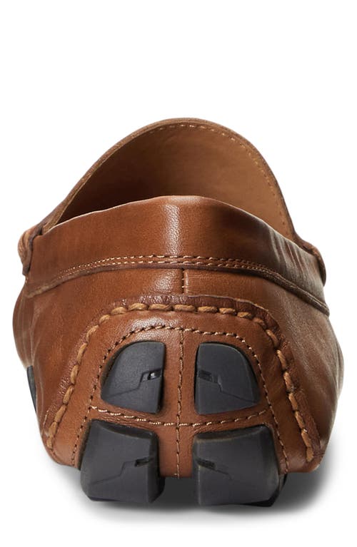 Shop Polo Ralph Lauren Anders Penny Driver Loafer In Cognac