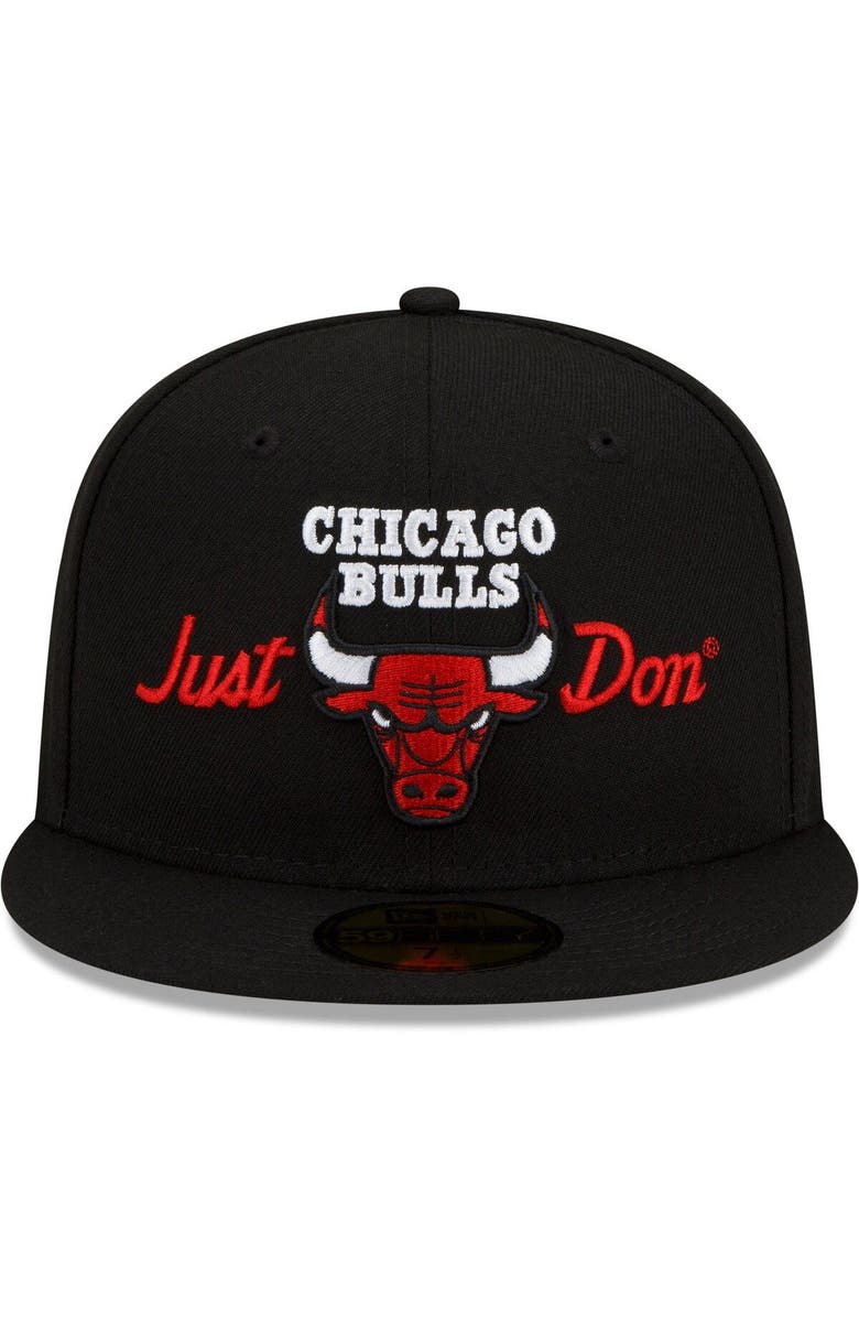 New Era Men's x Just Don Black Chicago Bulls 59FIFTY Fitted Hat | Nordstrom