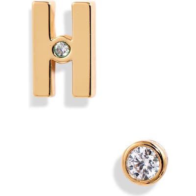 Kate Spade New York Initial Mismatched Stud Earrings