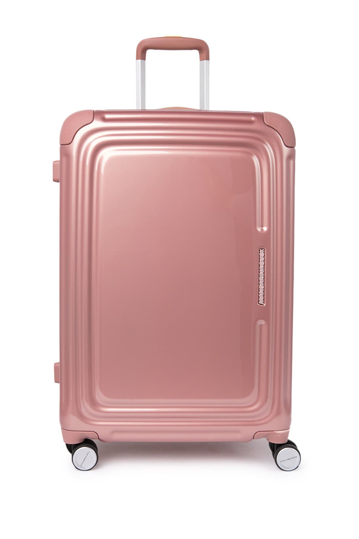 Mandarina Duck C-frame Medium Trolley Hardshell Luggage In Rose Metal