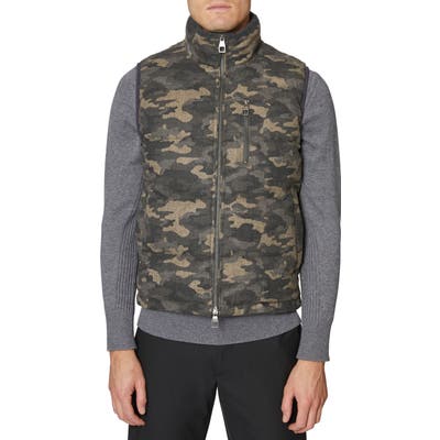 Hickey Freeman Camo Quilted Vest, Grey