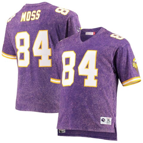 Men's Mitchell & Ness Randy Moss Purple/Gold Minnesota Vikings Big