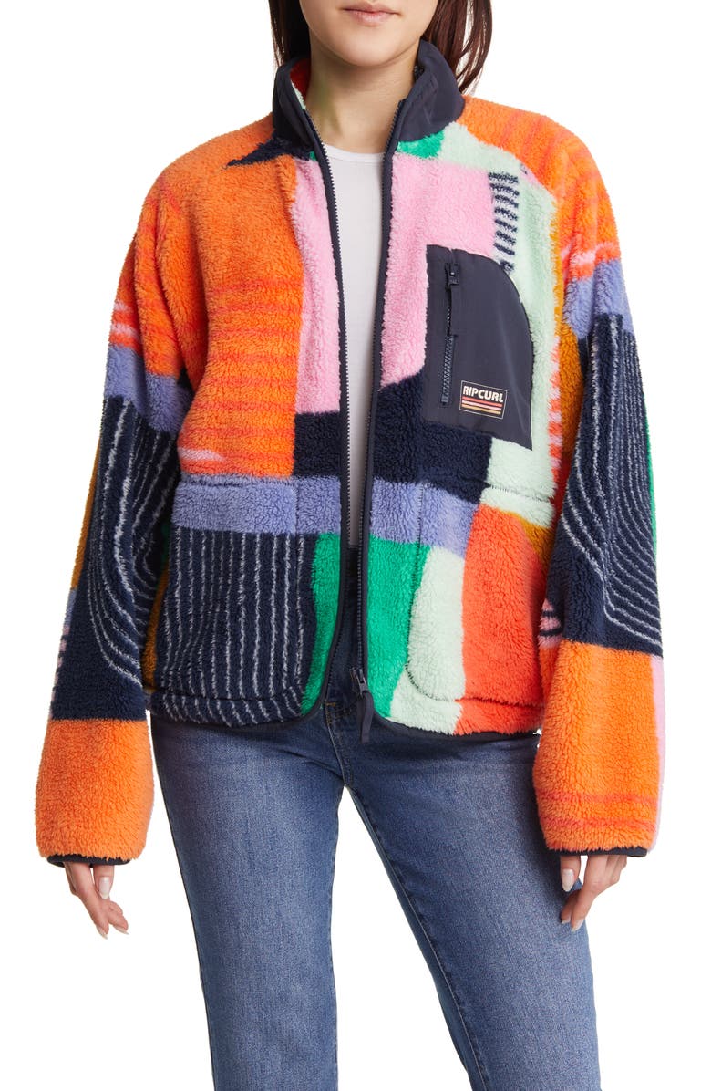 Rip Curl Daybreak Colorblock Fleece Jacket | Nordstrom