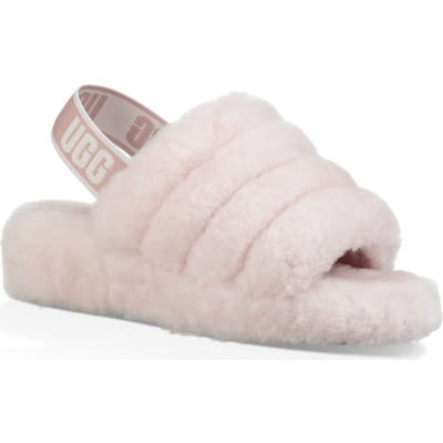 UGG Fluff Yeah Genuine Shearling Slide, Pink