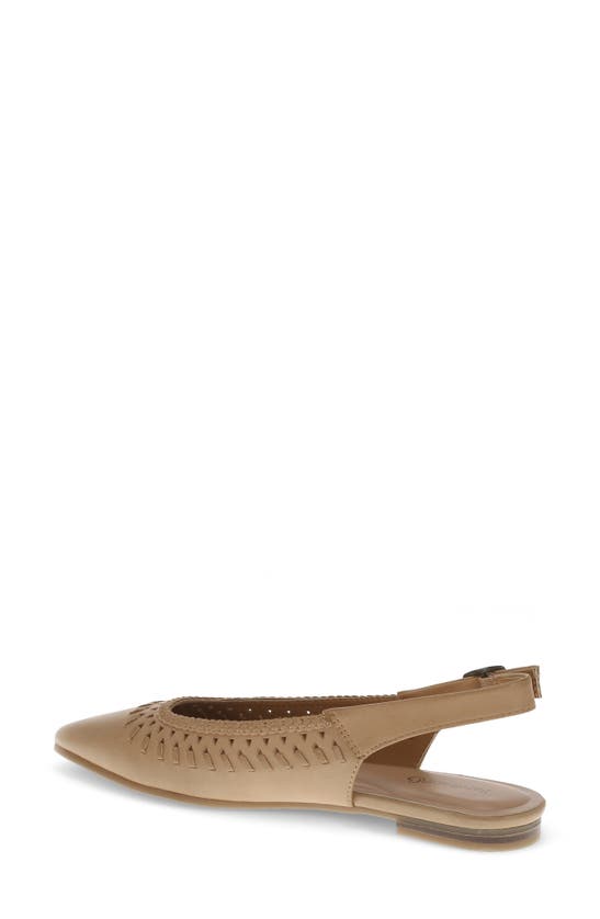 Baretraps Bt30609 Womens Embellished Leather Slingbacks In Dune