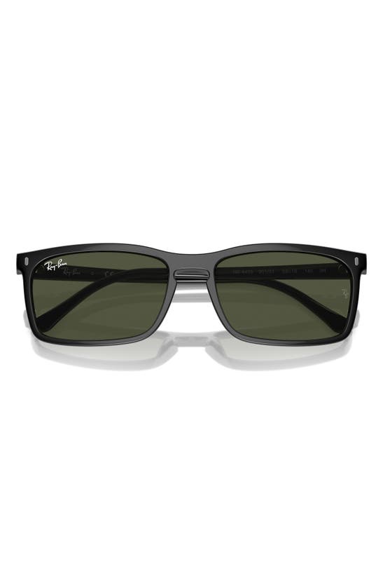 Shop Ray Ban Ray-ban 59mm Rectangular Sunglasses In Black