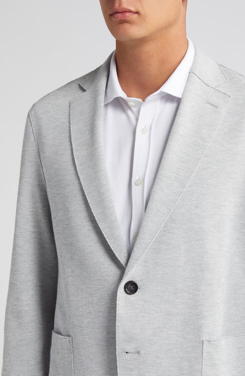 Shop Hugo Boss Boss Hanry Heathered Cotton Blend Sport Coat In Medium Grey