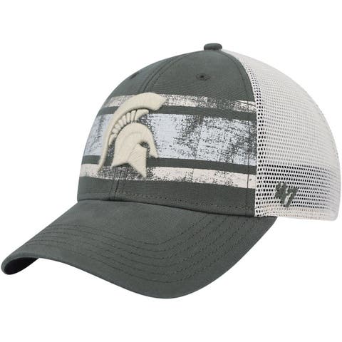 Men's '47 Navy/White Carolina Panthers Flag Fill Trucker Adjustable Hat