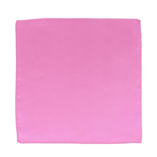 Trafalgar The Gatsby Solid 12 Inch Silk Pocket Square In Pink