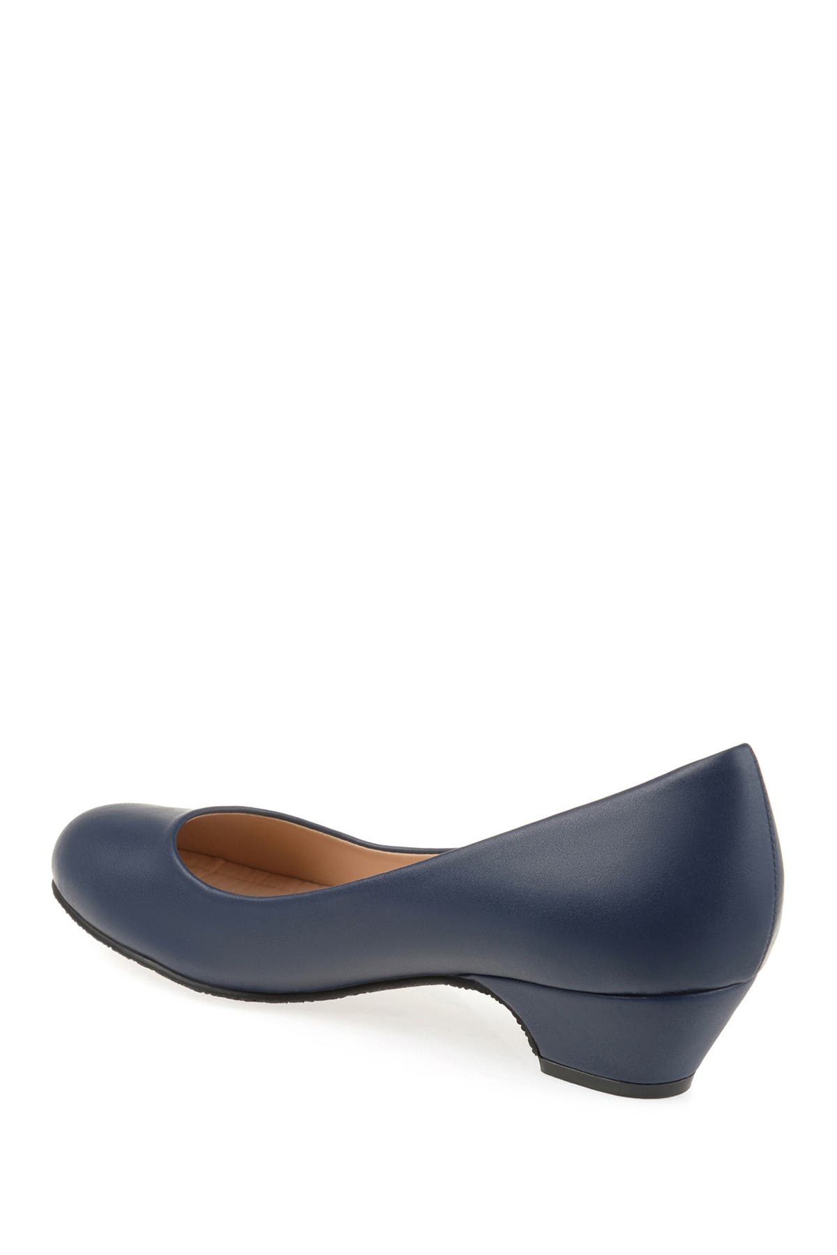 Journee Collection Saar Kitten Block Heel Pump In Navy2