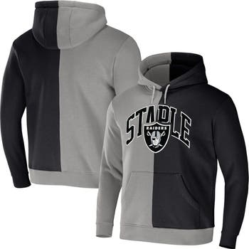 Men's Las Vegas Raiders NFL x Staple Gray Split Logo Pullover Hoodie