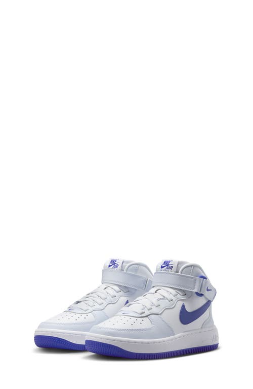 Nike Air Force 1 Easyon Mid Top Sneaker In Grey/persian Violet/white