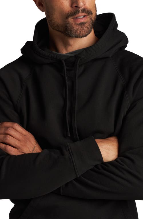 Shop Rowan Barton Terry Raglan Hoodie In Black