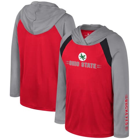 Youth Champion Gray Louisville Cardinals Icon Logo Long Sleeve Basketball T- Shirt