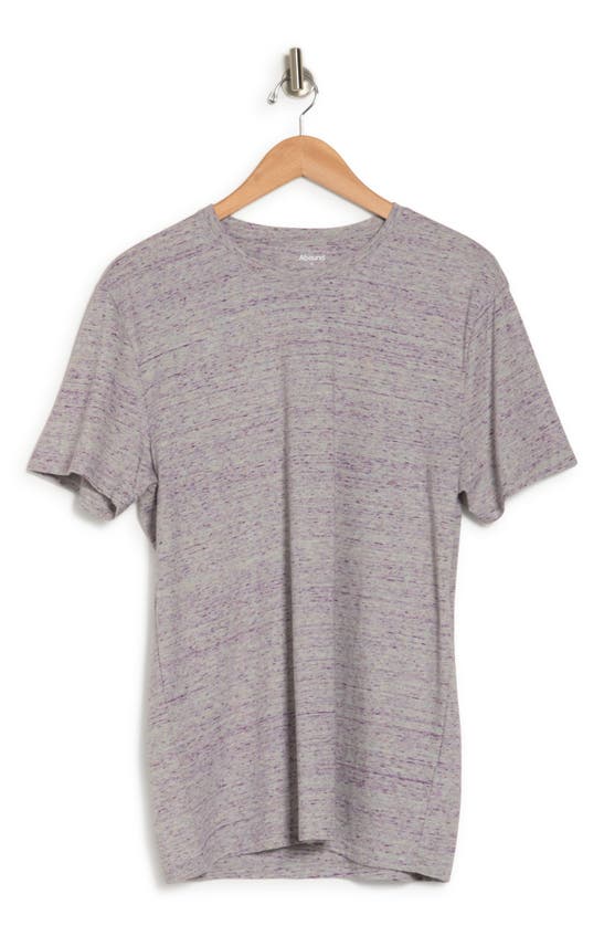 Abound Heathered Crew Neck Short Sleeve T-shirt In Green- Lilac Reverse Chill