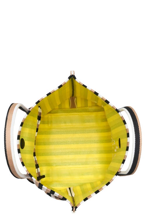 Marc Jacobs The Striped Jacquard Beach Tote Bag In Camel Multi