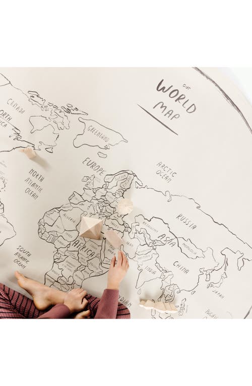 Gathre Round Tapestry In World Map