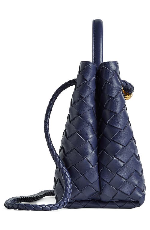 Bottega Veneta Small Andiamo Shoulder Bag In Duke/brass
