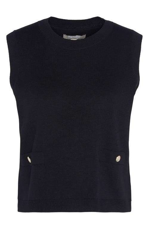 Shop Barbour Kathryn Boxy Sleeveless Sweater In Black