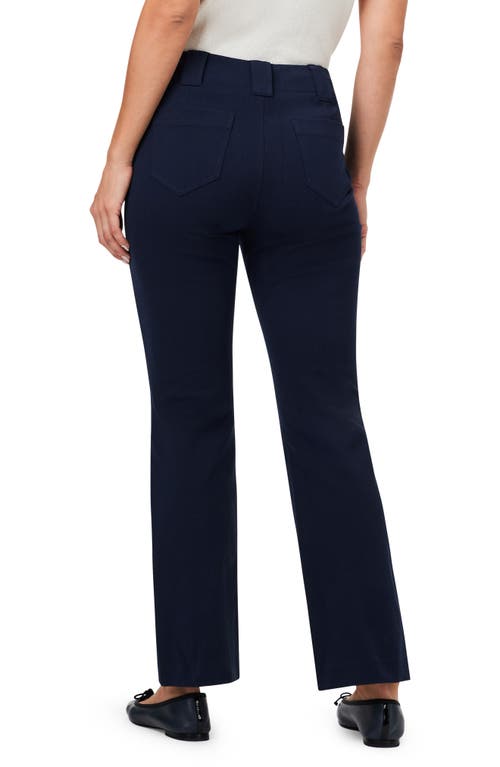 Shop Nic + Zoe Nic+zoe Plaza Demi Stretch Bootcut Pants In Dark Indigo