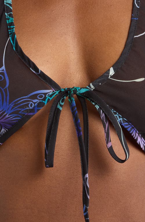 Shop Hauty Mariposa Bra & Tanga Set In Black