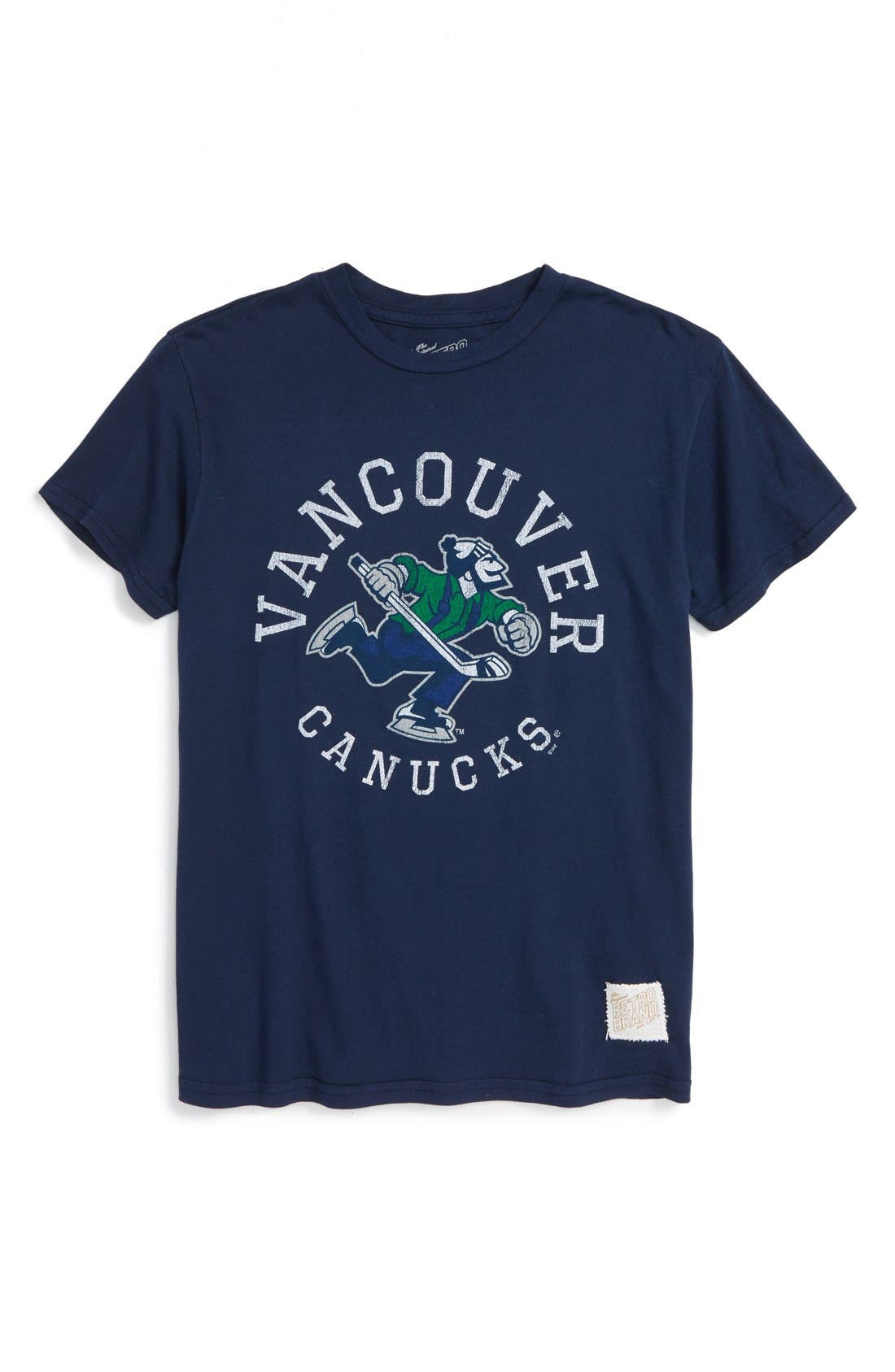 retro canucks t shirt