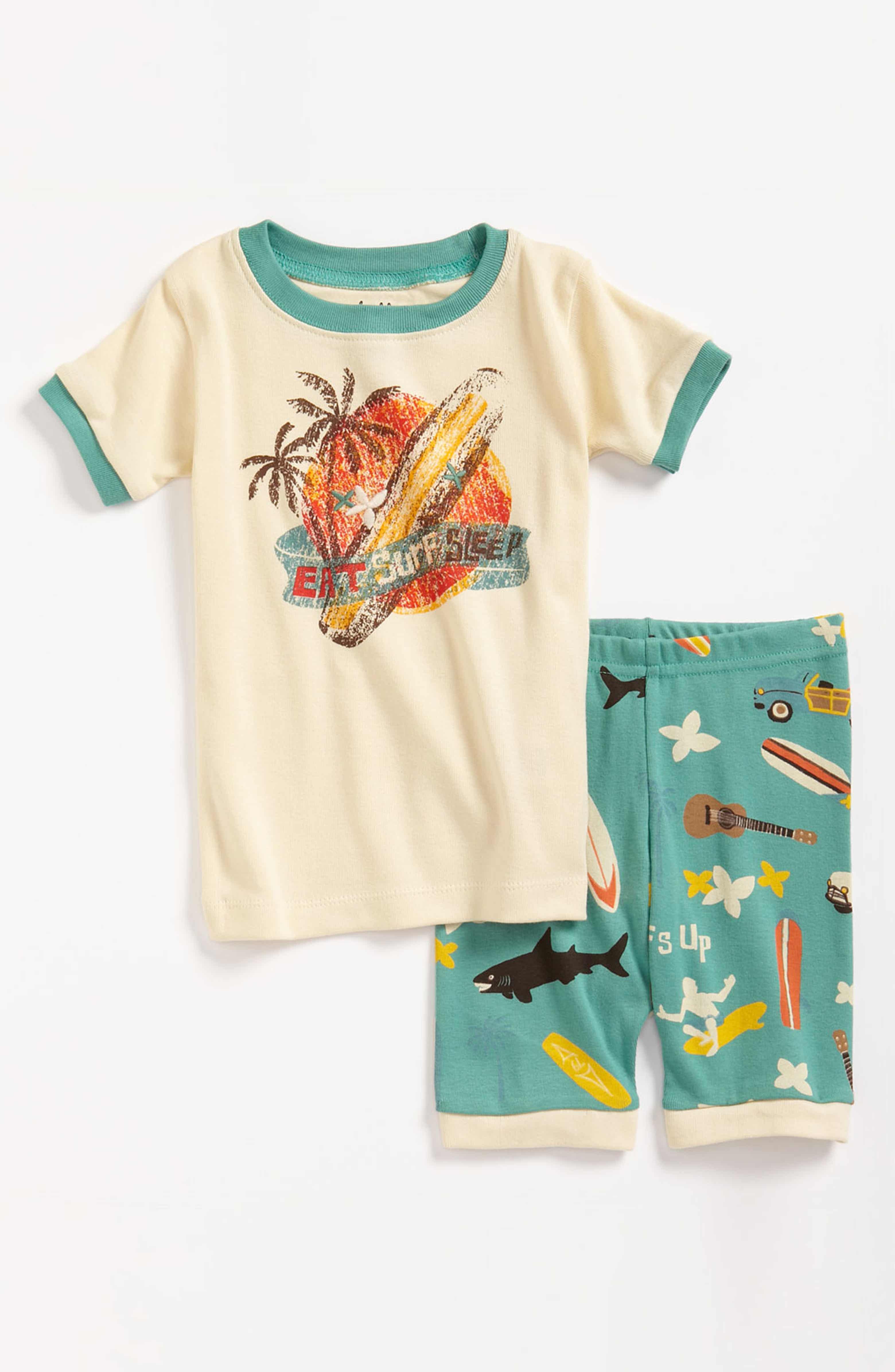 Hatley 'Surf's Up' Fitted Pajamas (Toddler) | Nordstrom