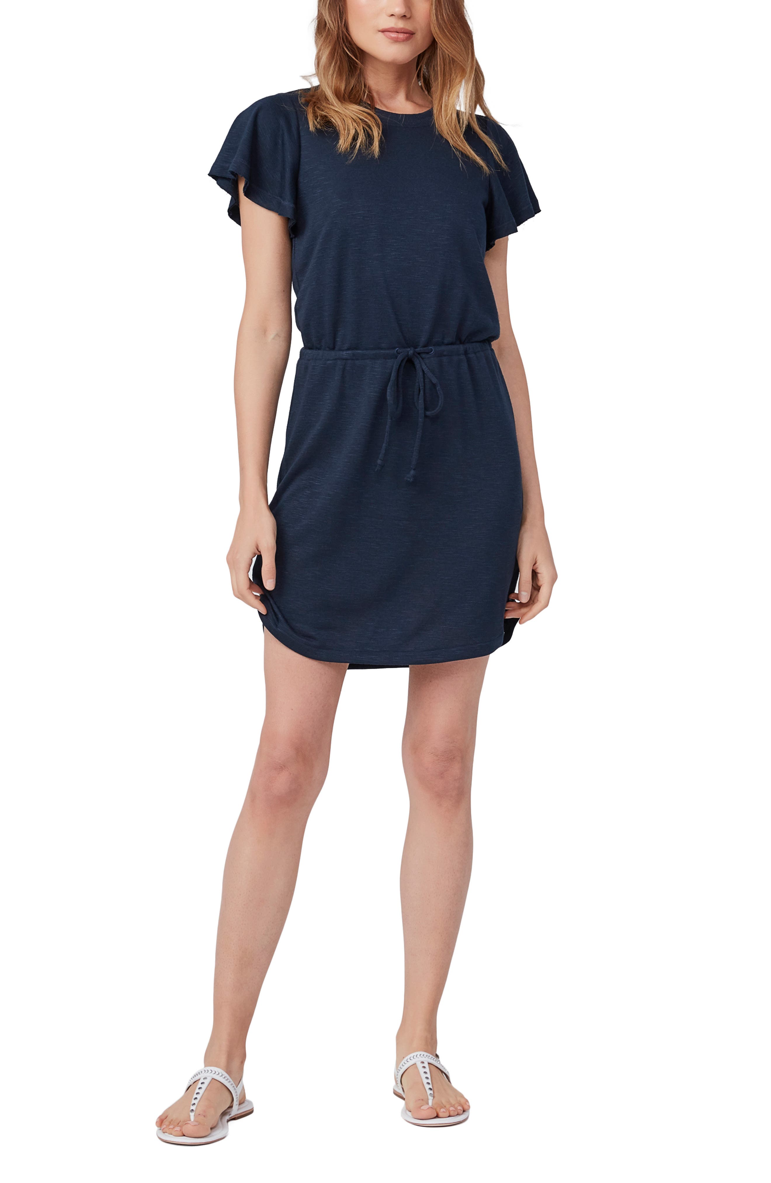 t shirt dress with drawstring waist