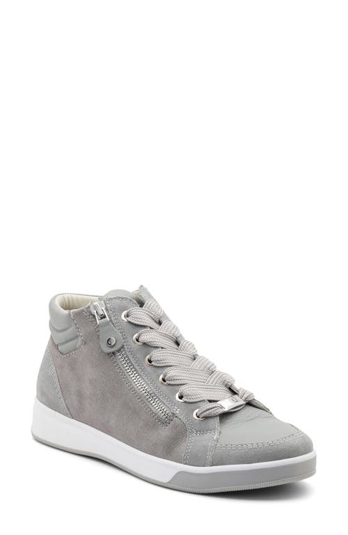 Rei Sneaker in Oyster Suede/glitter