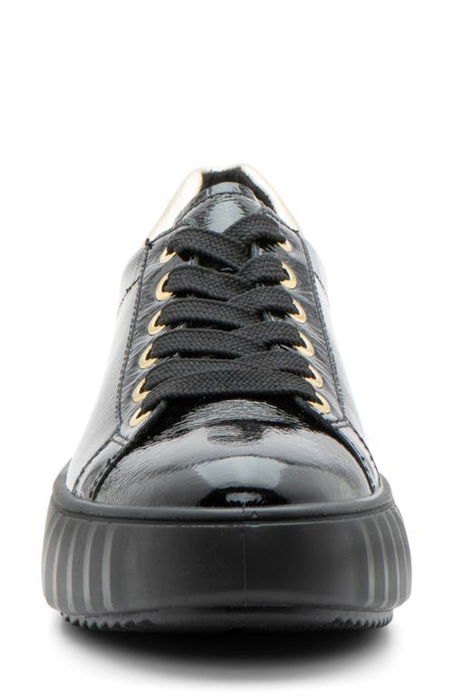 Ara Mikky Platform Sneaker In Black/platinum