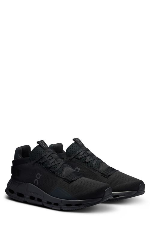 On Cloudnova 2 Training Sneaker In All Black