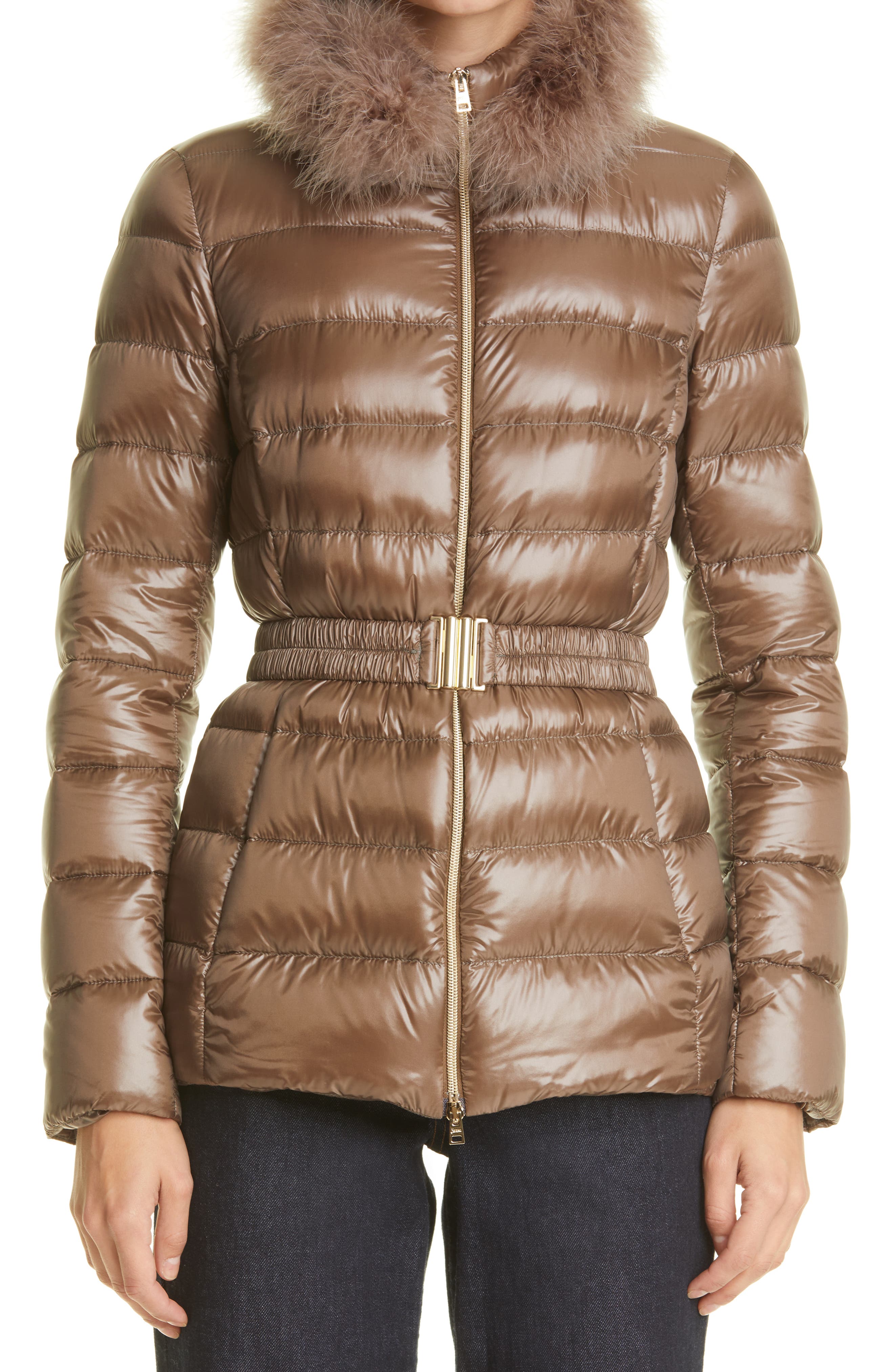 feather and down puffer coat