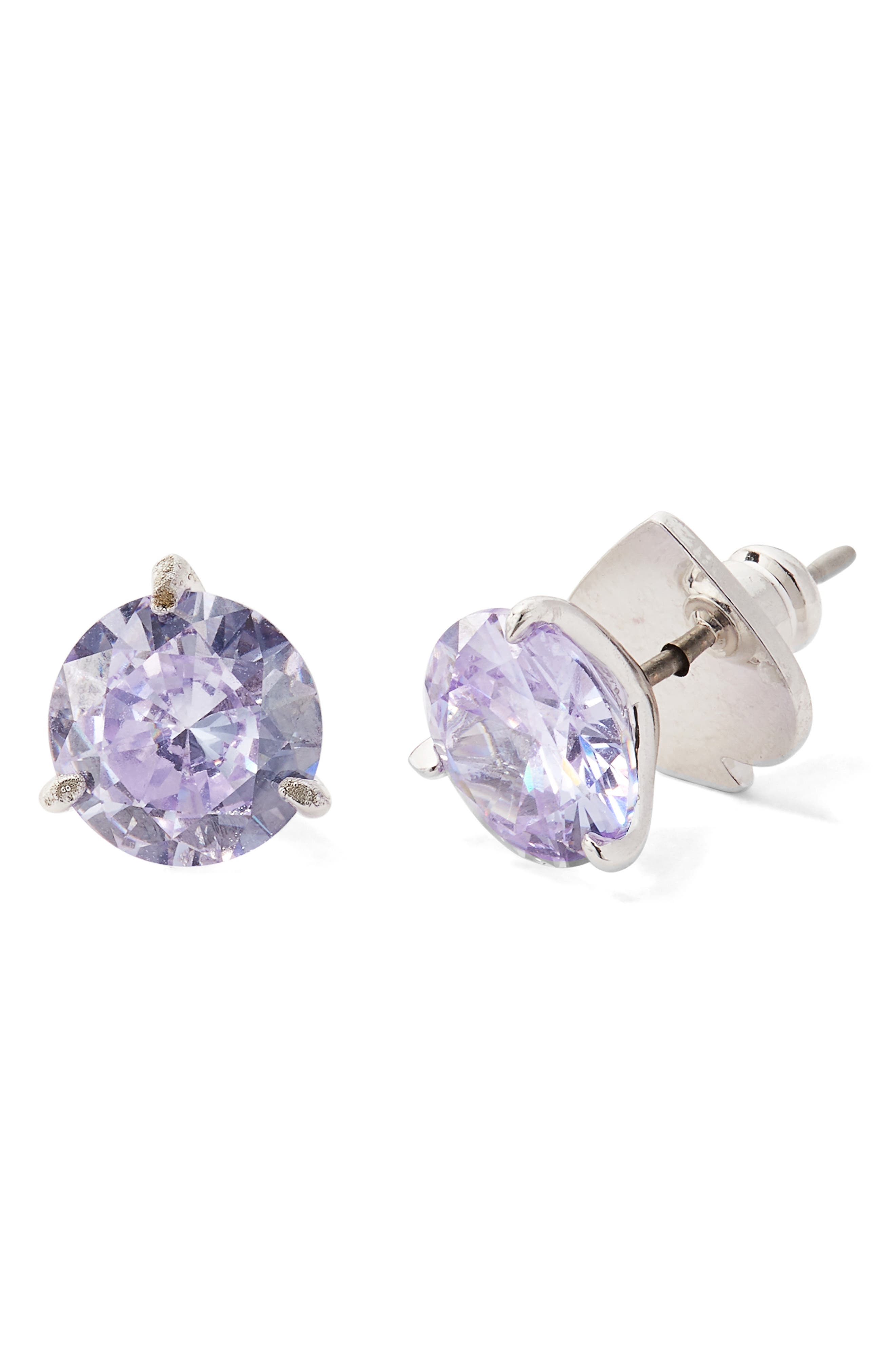 small purple 420 earrings