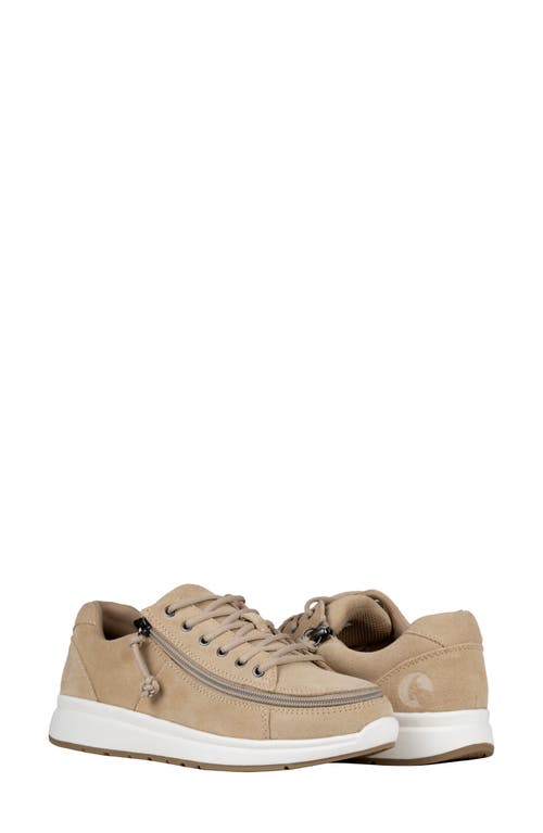 BILLY Footwear Comfort Leather Lo Sneaker in Tan Suede 