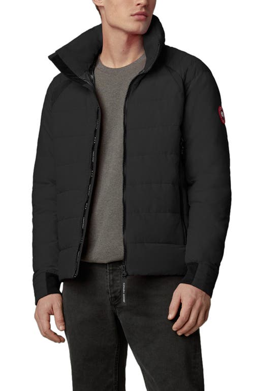 Canada Goose Updated Hybridge Base Hooded 750 Fill Power Down Jacket in Black