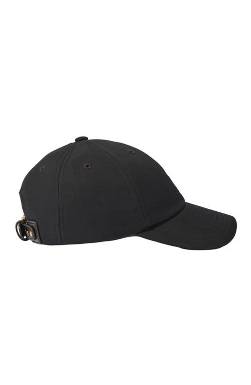 Maje Logo-embroidered Cotton Cap In Black