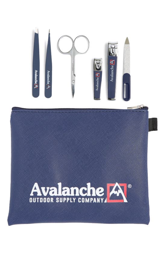 Avalanche 6-piece Manicure Set & Travel Case In Blue