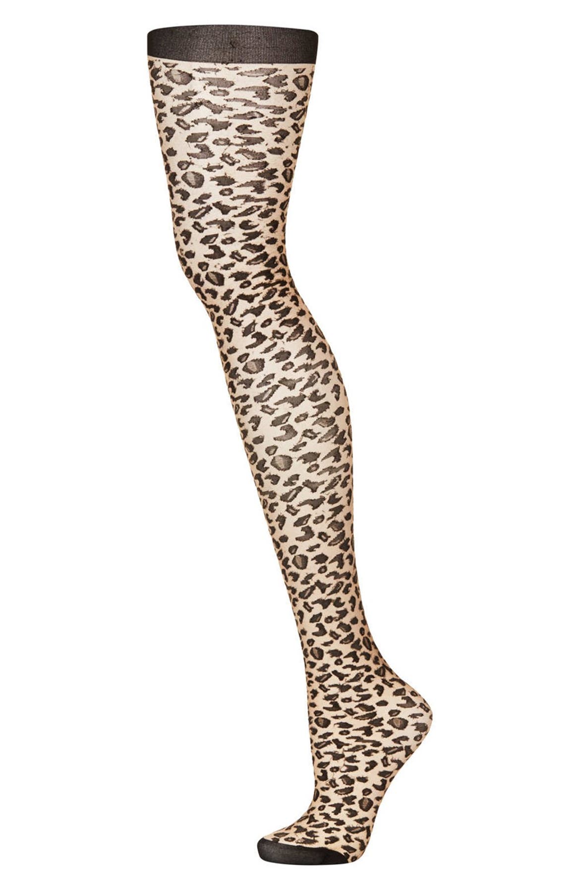 Topshop Leopard Print Tights | Nordstrom