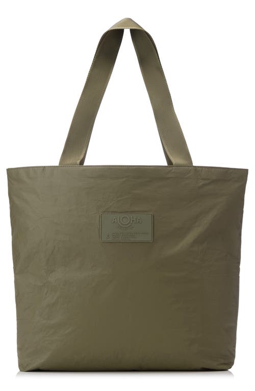 Aloha Collection Day Tripper Monochrome Water Resistant Tyvek® Tote in Olive 