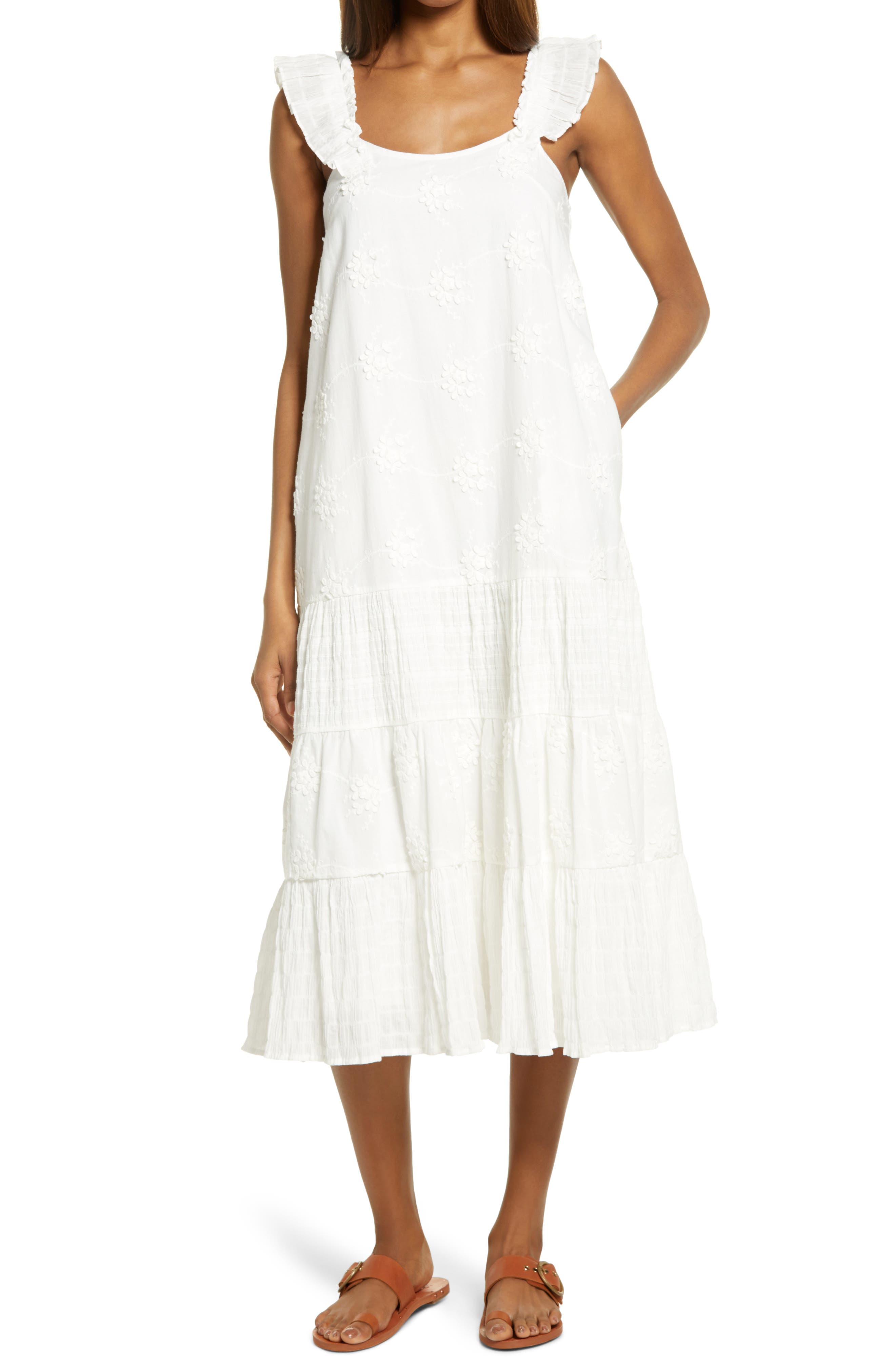 ruffle strap dress