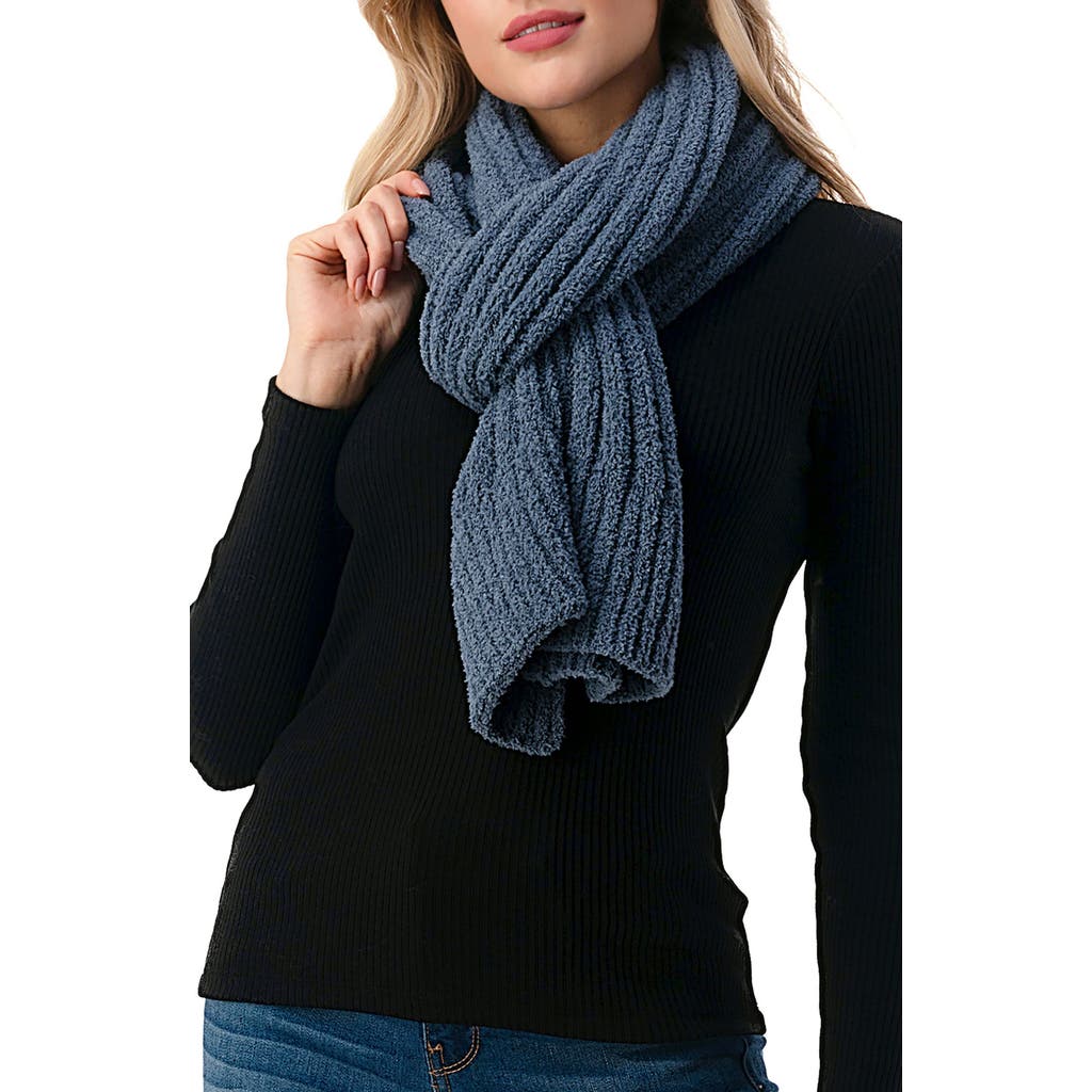 Marcus Adler Ribbed Cozy Scarf In Blue