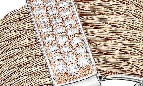 Alor ® Diamond Rope Ring In Rose
