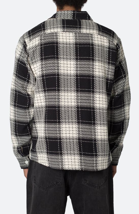 Shop Mnml Plaid Classic Flannel Button-up Shirt In Black