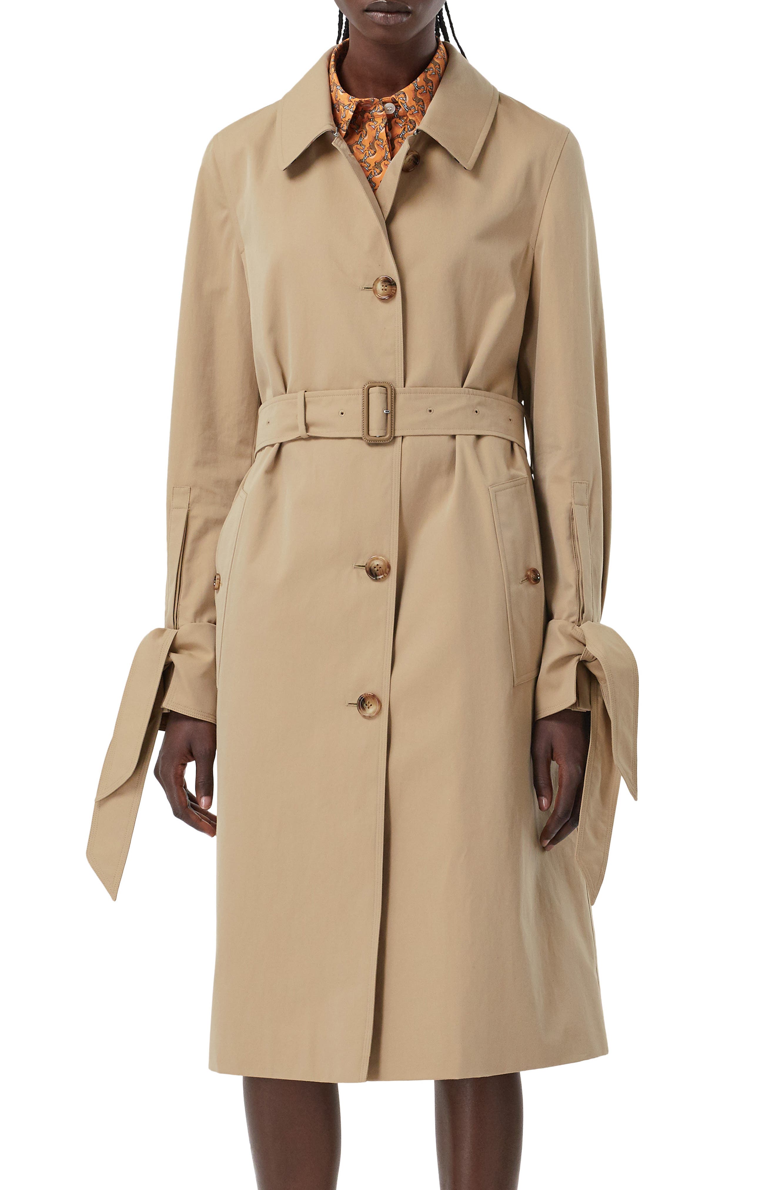 burberry single breasted trench