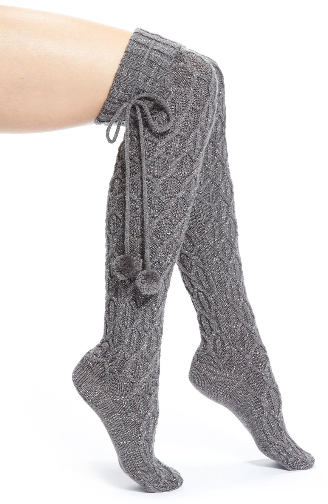 ugg sparkle cable knit socks